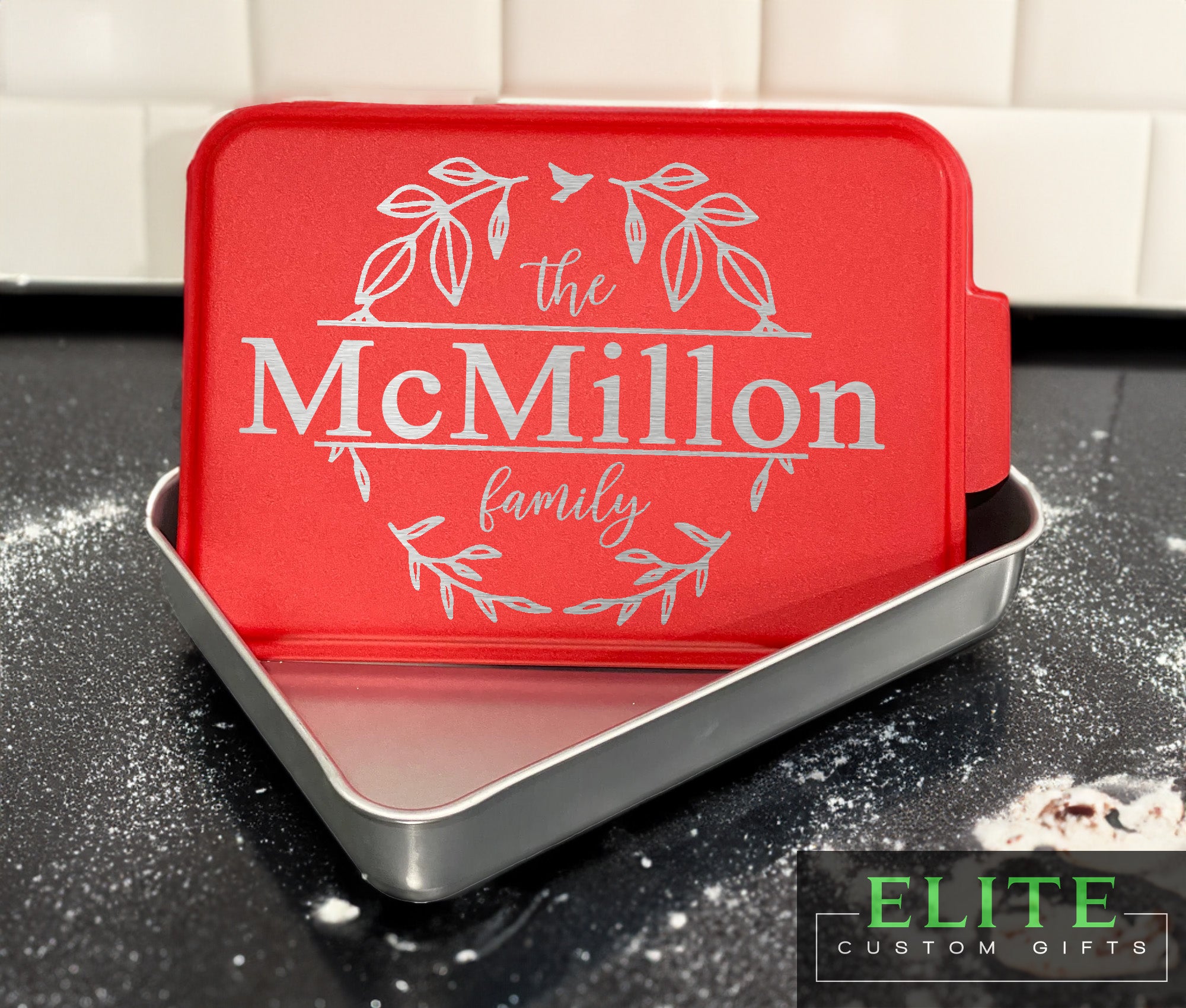 The Family Engraved Cake Pan