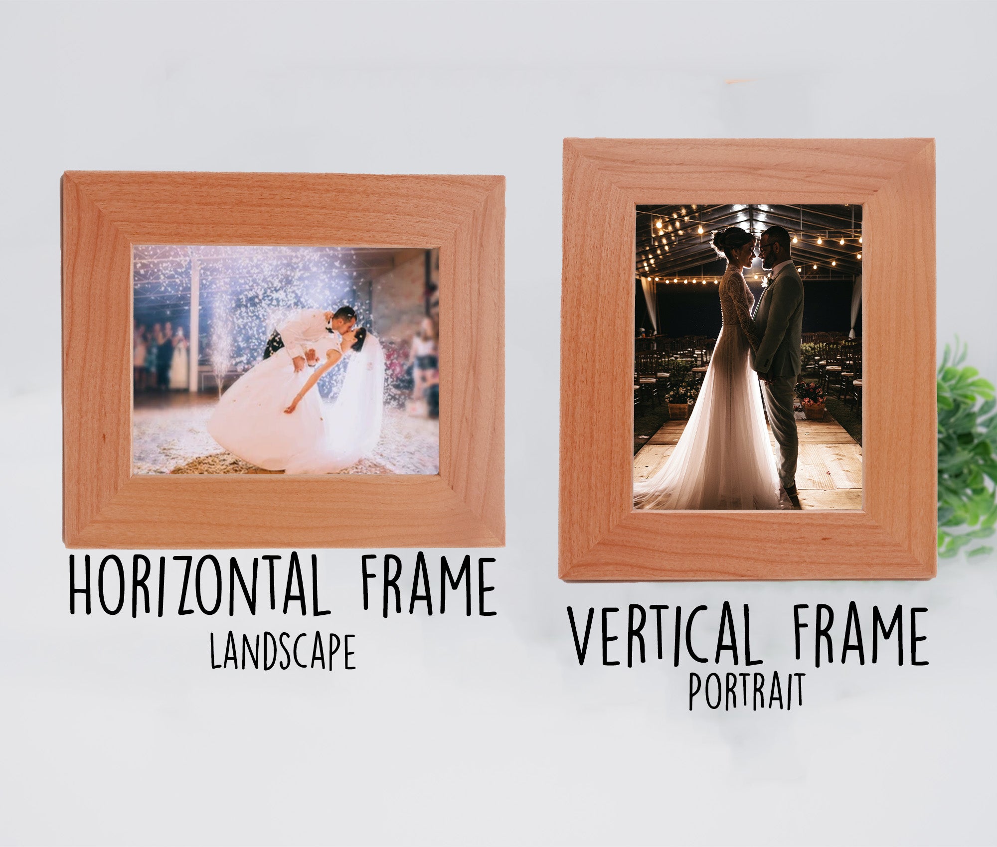 Our Love Is Timeless Engraved Red Alder Photo Frame